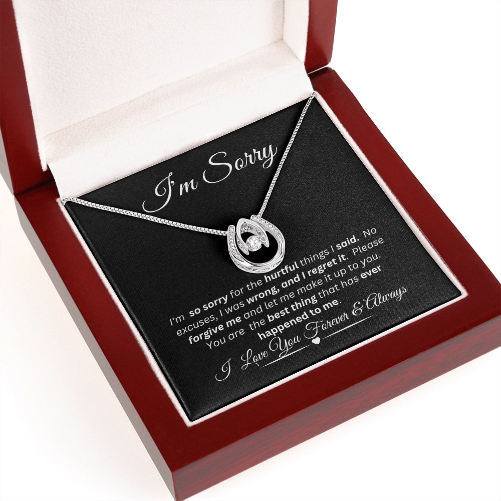 Lucky in Love - I'm Sorry / Love Knot Necklace