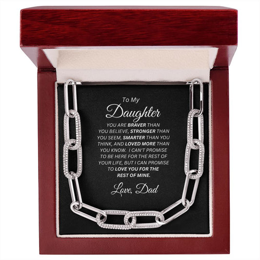 Daughter Forever Linked Necklace