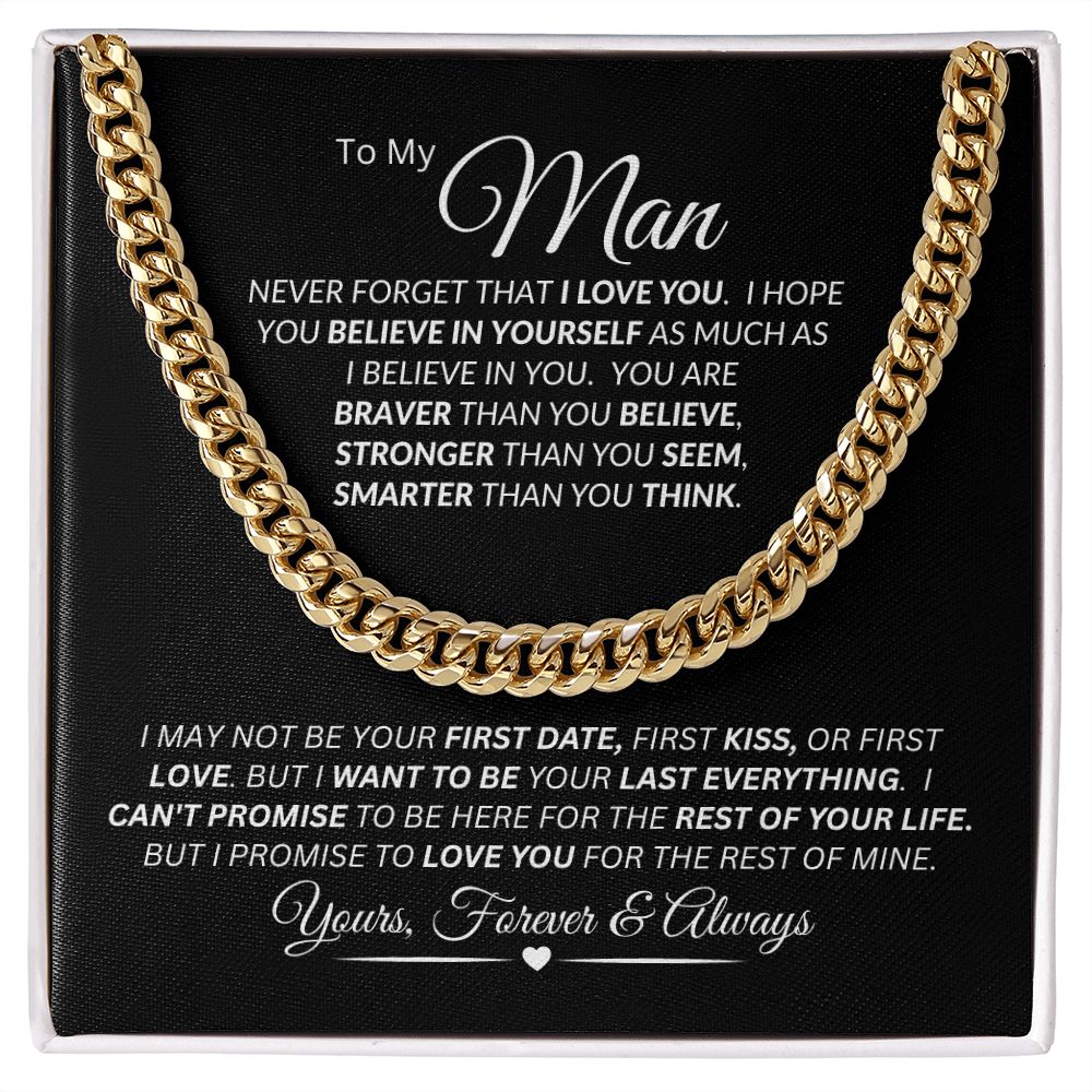 My Man /  Cuban Chain Necklace