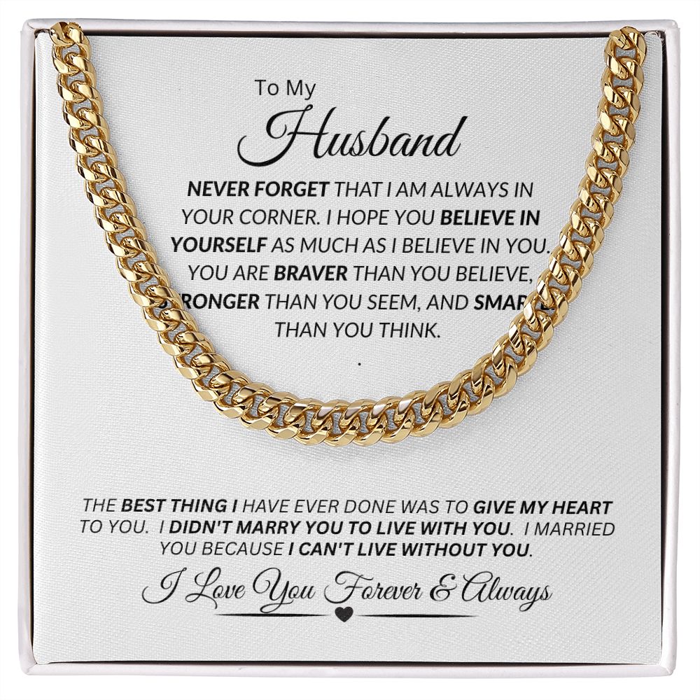 Husband / Cuban Link Chain Necklace