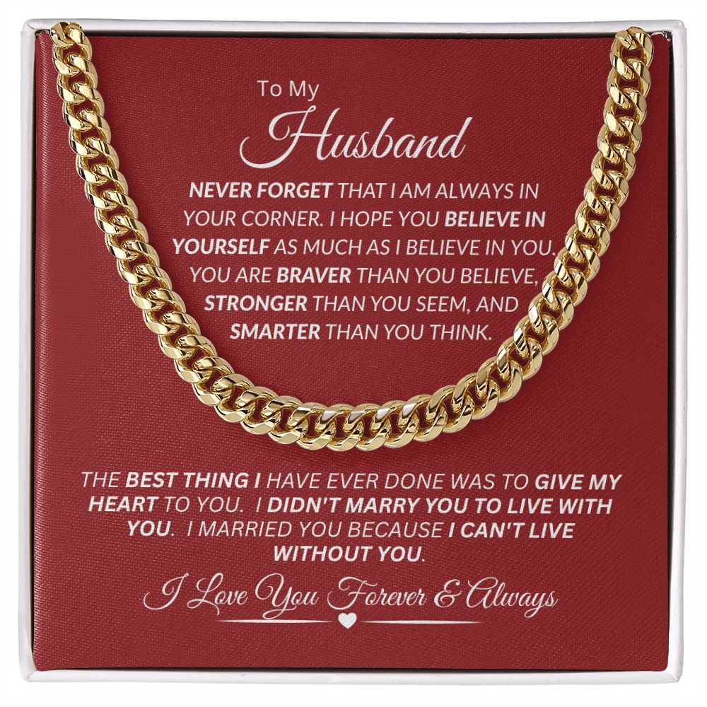 Husband / Cuban Link Chain Necklace