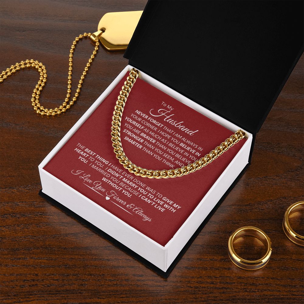 Husband / Cuban Link Chain Necklace