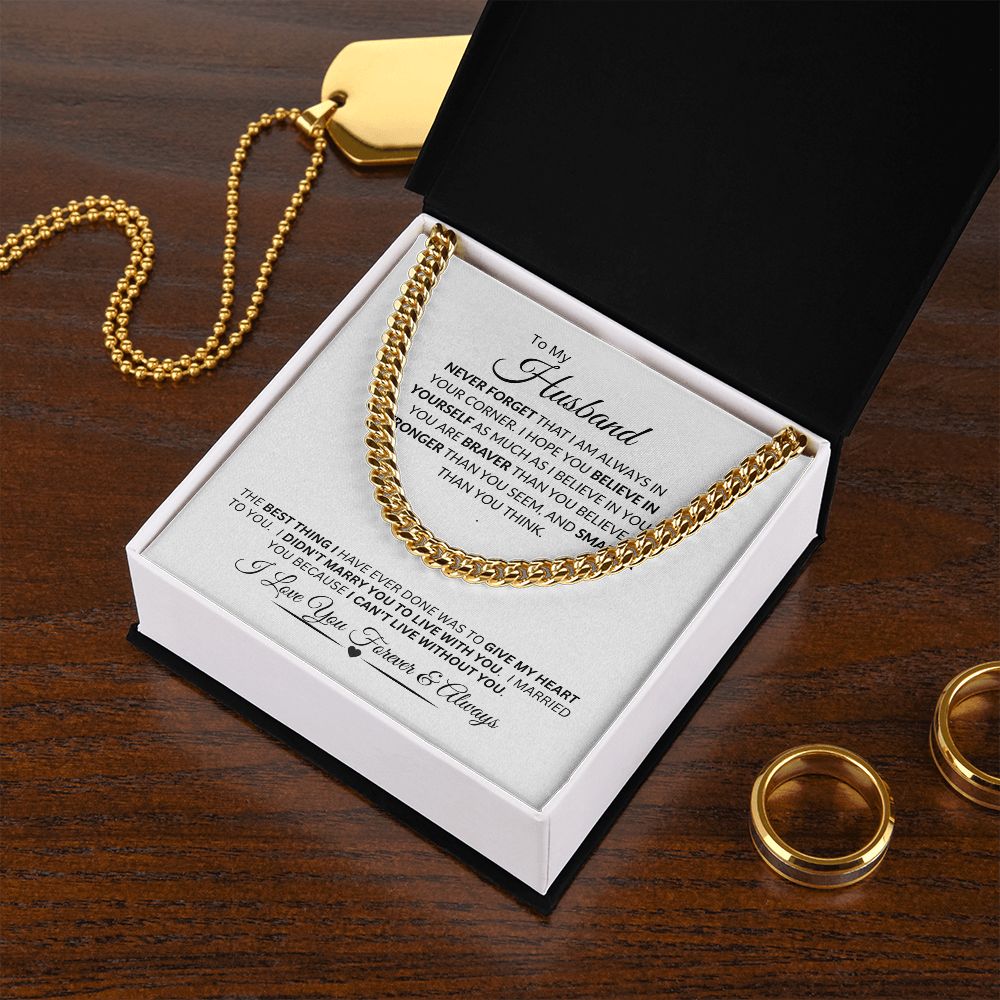 Husband / Cuban Link Chain Necklace