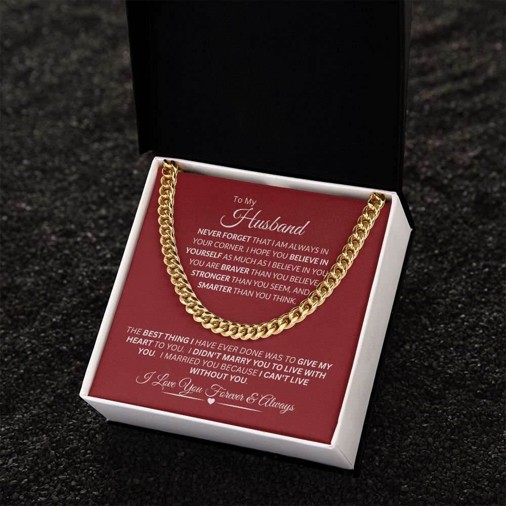 Husband / Cuban Link Chain Necklace
