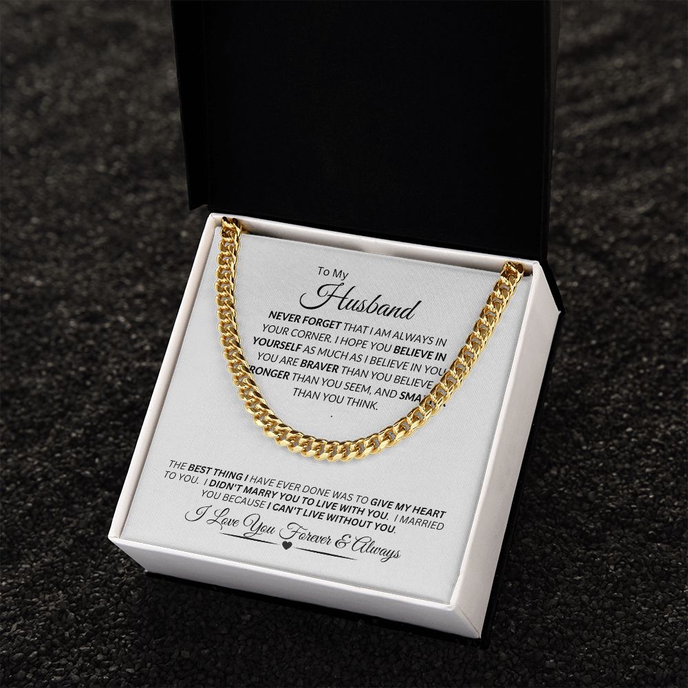 Husband / Cuban Link Chain Necklace