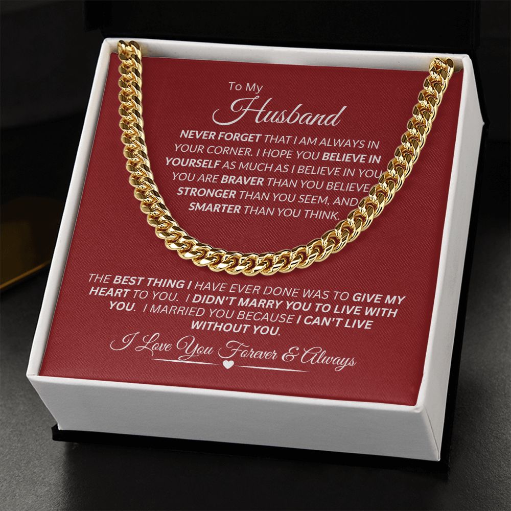 Husband / Cuban Link Chain Necklace
