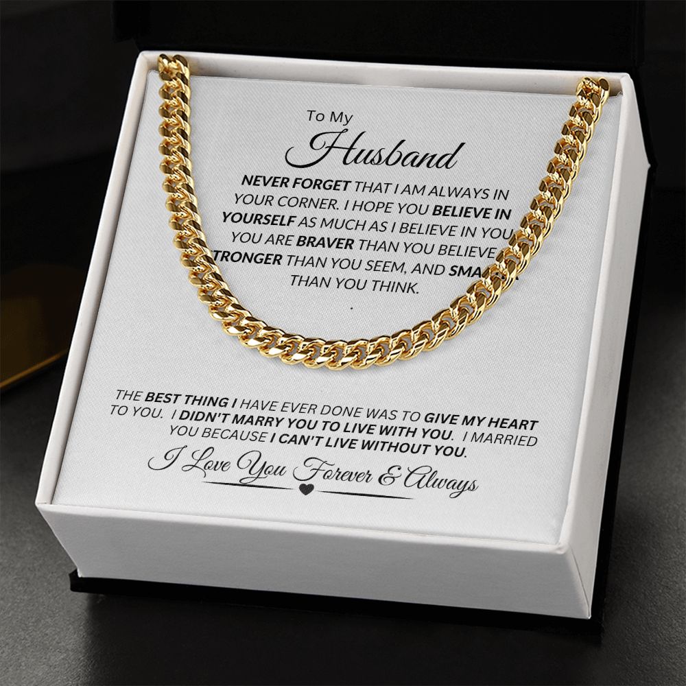Husband / Cuban Link Chain Necklace