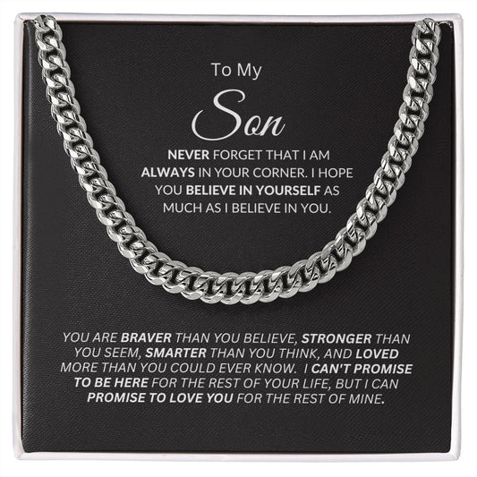 Son I'm Always in Your Corner / Link Chain Necklace