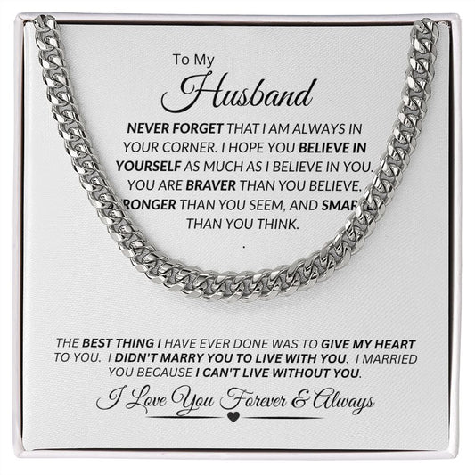 Husband / Cuban Link Chain Necklace