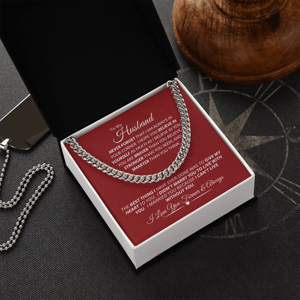 Husband / Cuban Link Chain Necklace