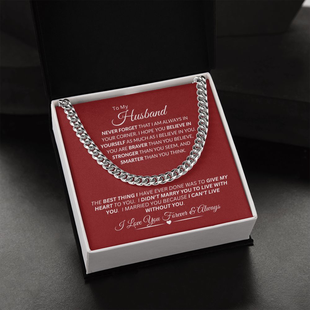 Husband / Cuban Link Chain Necklace