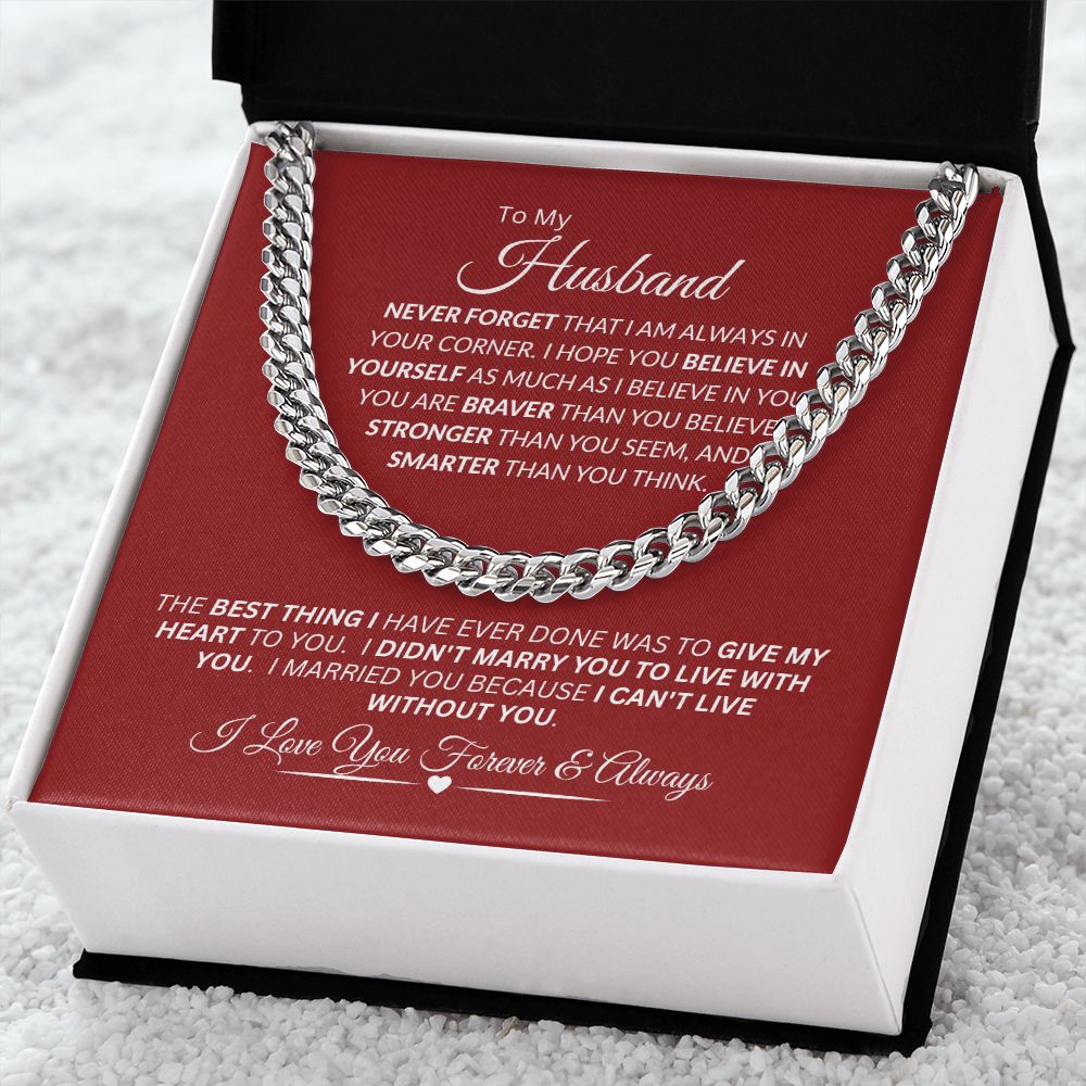Husband / Cuban Link Chain Necklace