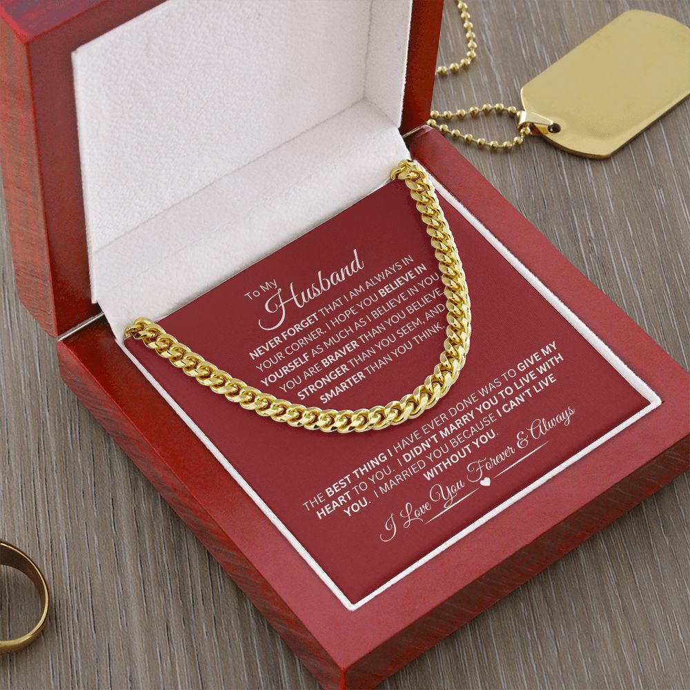 Husband / Cuban Link Chain Necklace