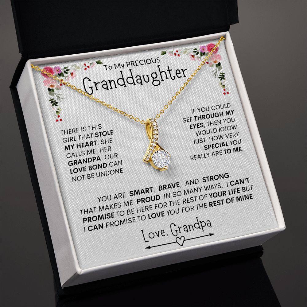 Granddaughter "This Girl Stole My Heart " l  Alluring Beauty Necklace