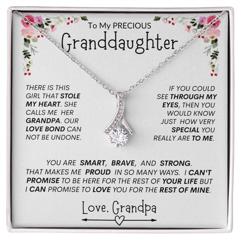 Granddaughter "This Girl Stole My Heart " l  Alluring Beauty Necklace