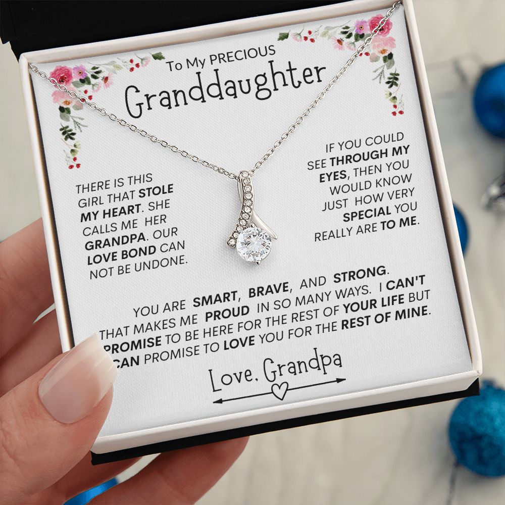 Granddaughter "This Girl Stole My Heart " l  Alluring Beauty Necklace