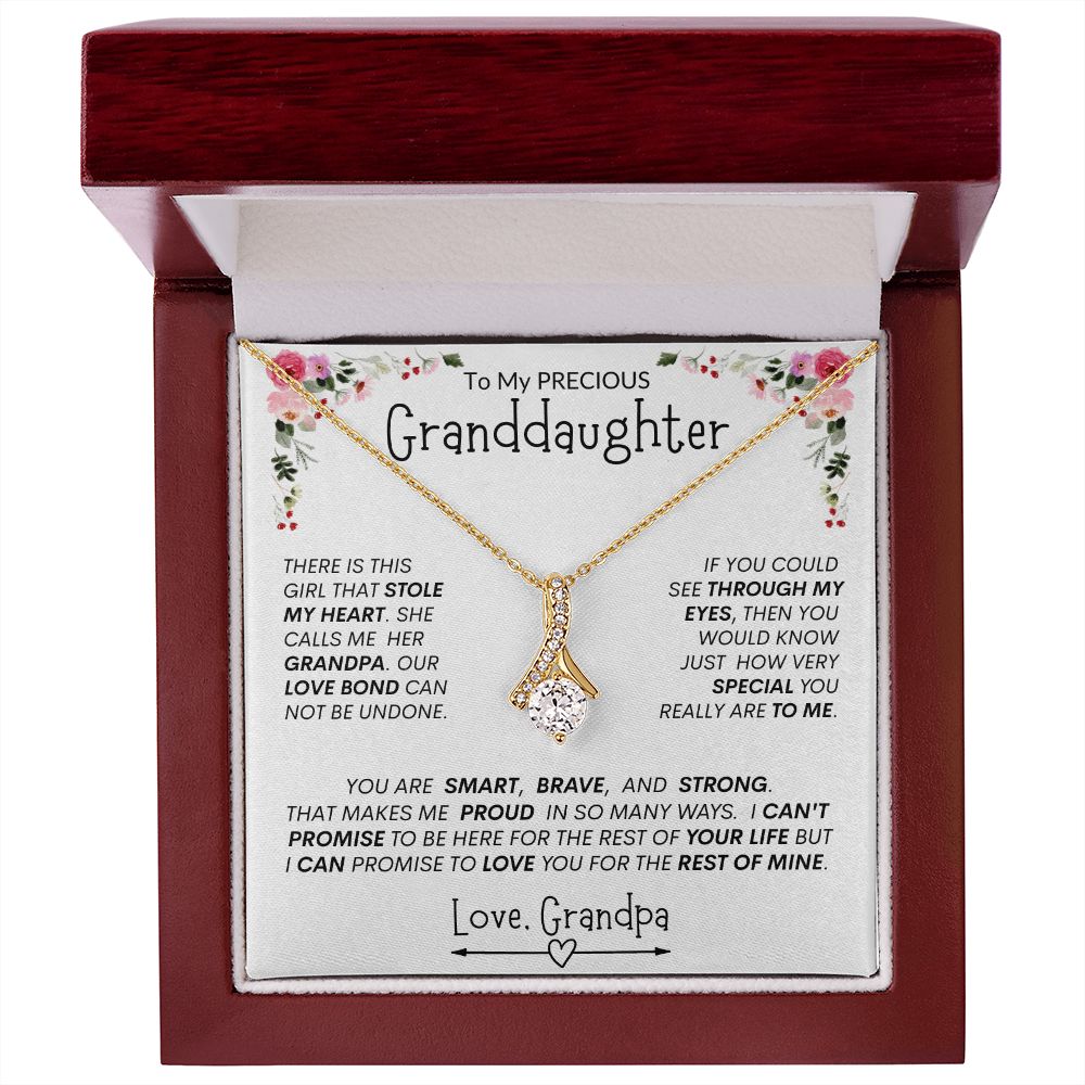 Granddaughter "This Girl Stole My Heart " l  Alluring Beauty Necklace