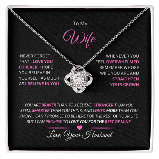 Wife Love Knot Necklace