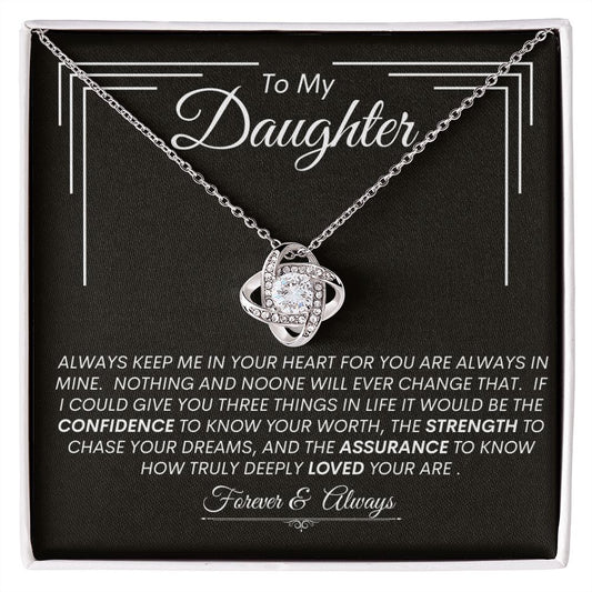 Daughter   l   Love Knot  Necklace