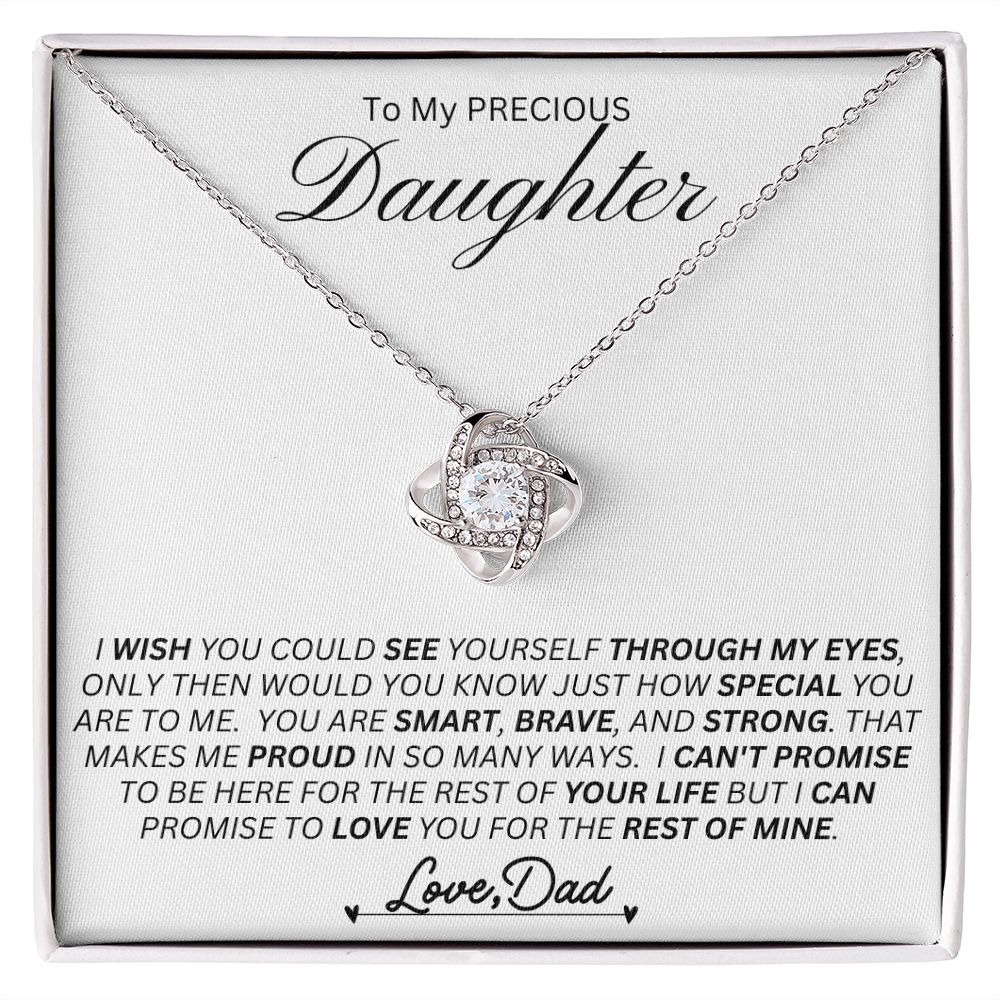 Daughter Love Knot Necklace