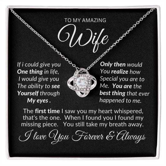Wife Love Knot Necklace