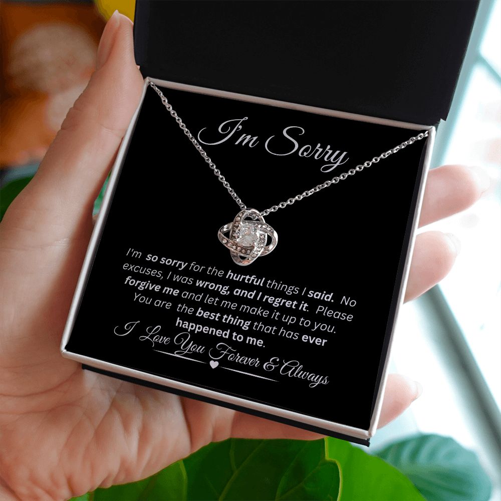 So Sorry / Love Knot Necklace