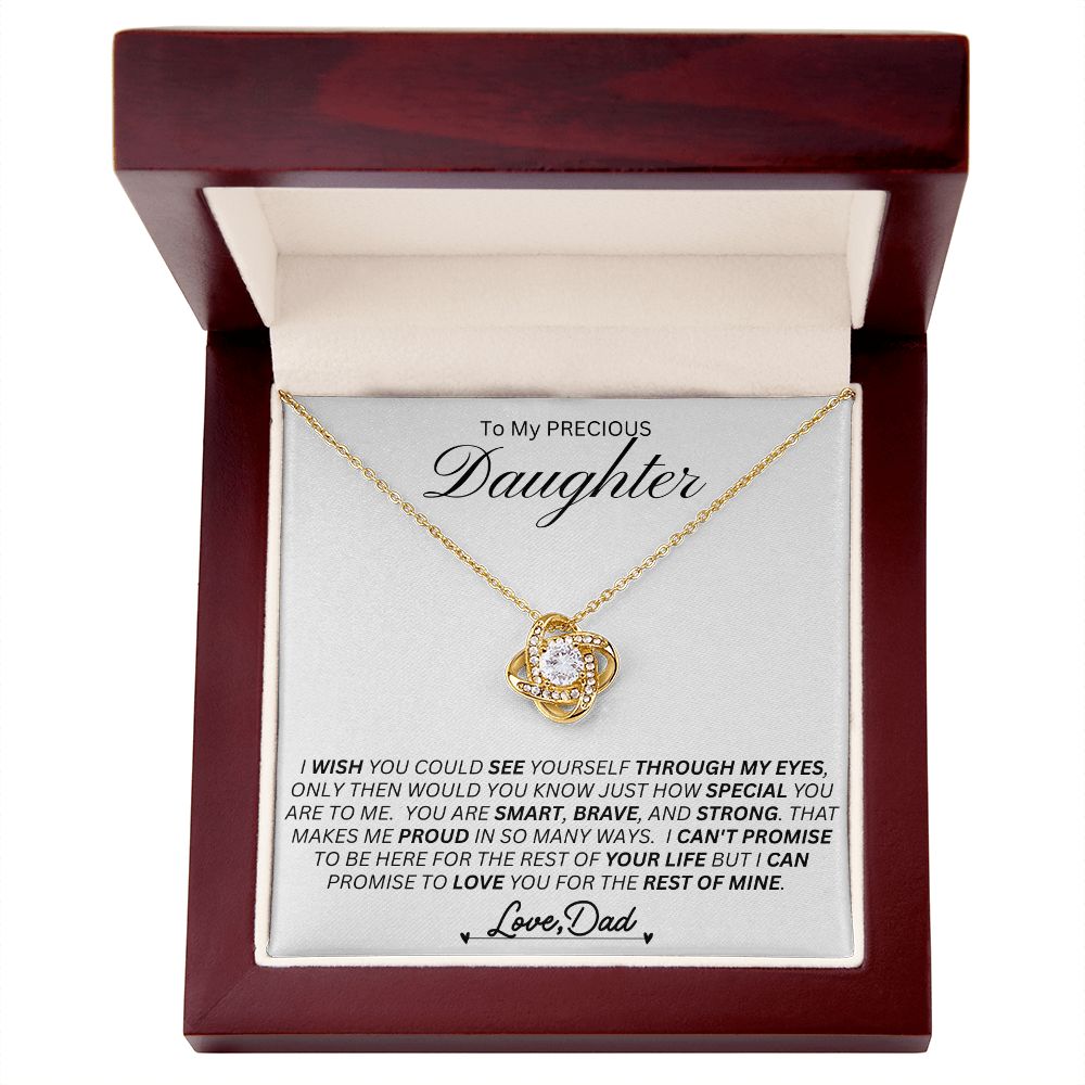 Daughter Love Knot Necklace