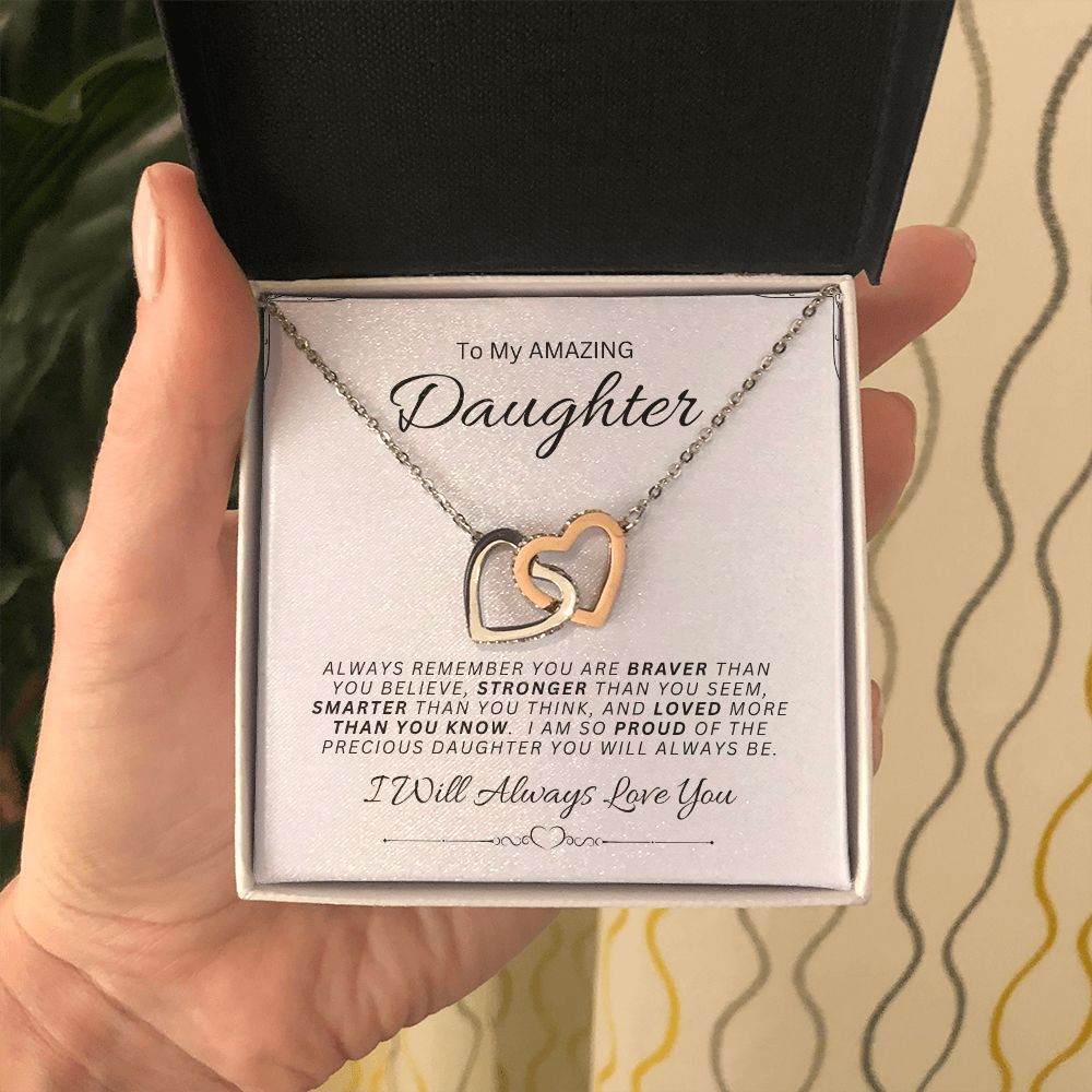 Daughter l  Interlocking Hearts Necklace