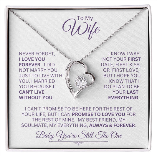 Wife You're My Always & Forever -- Forever Love Necklace