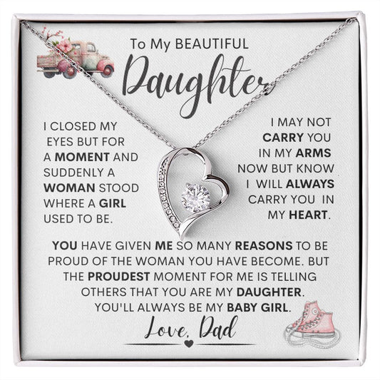 Daughter from Dad l  Forever Love Necklace