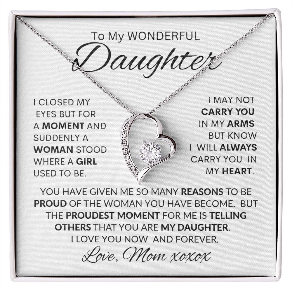 DAUGHTER from MOM, FOREVER LOVE NECKLACE