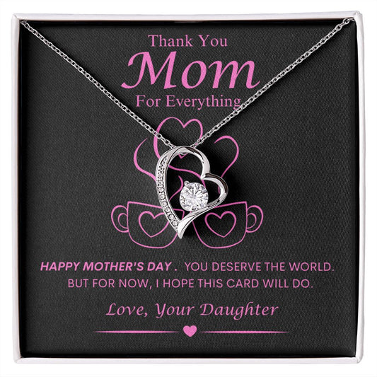 Mom From Daughter Forever Love Necklace