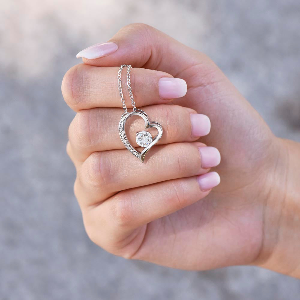 Mom is Marvelous -- Forever Heart Necklace
