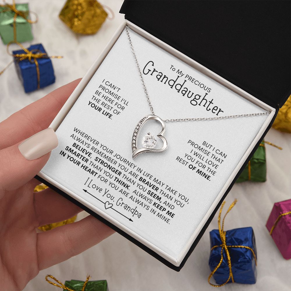 Grandpa to Granddaughter Promise l  Forever Love Necklace