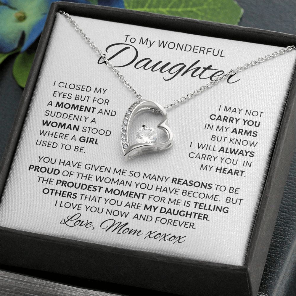 DAUGHTER from MOM, FOREVER LOVE NECKLACE