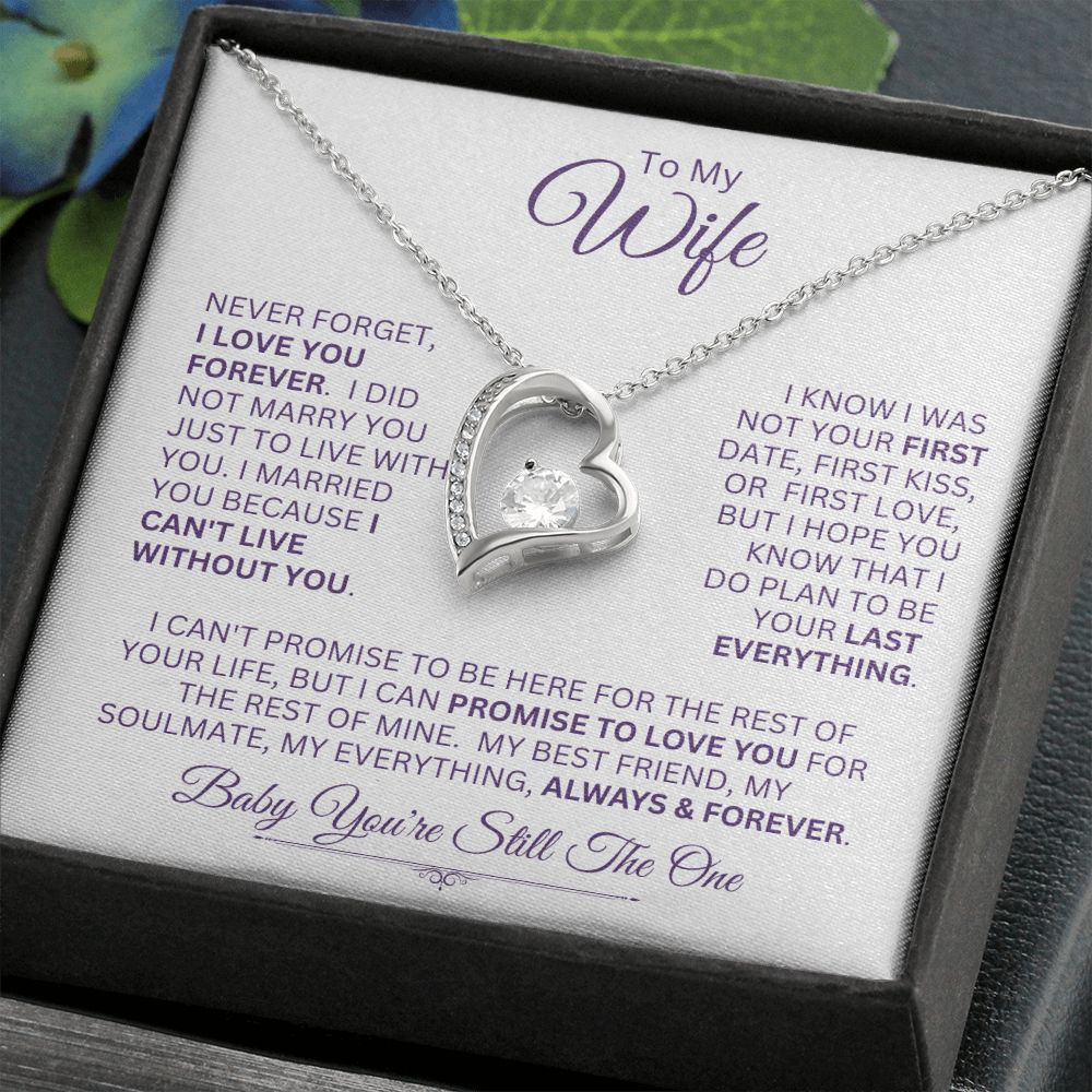 Wife You're My Always & Forever -- Forever Love Necklace