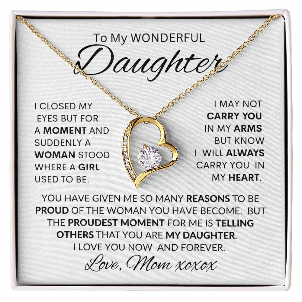 DAUGHTER from MOM, FOREVER LOVE NECKLACE
