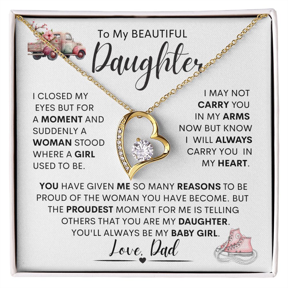 Daughter from Dad l  Forever Love Necklace