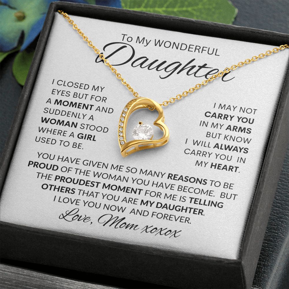 DAUGHTER from MOM, FOREVER LOVE NECKLACE